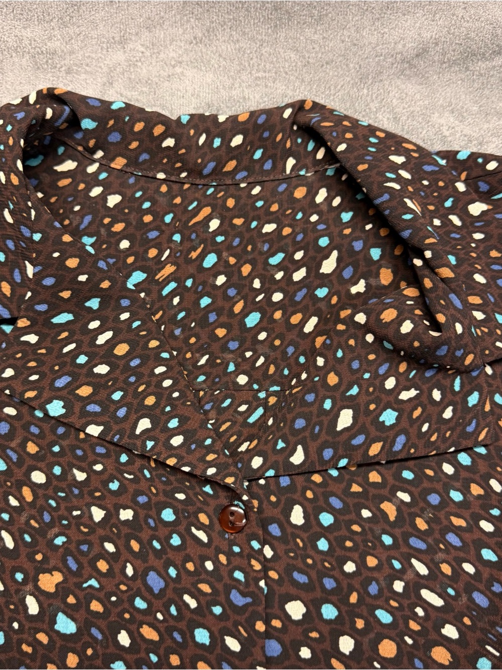 Vintage 2 Piece Liz Claiborne Brown Skirt and Top Set - Picture 3 of 13